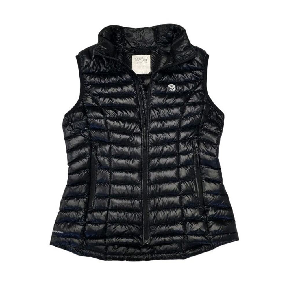 Mountain Hardwear Womens Ghost Whisperer Down Vest Size S Black Puffer Packable